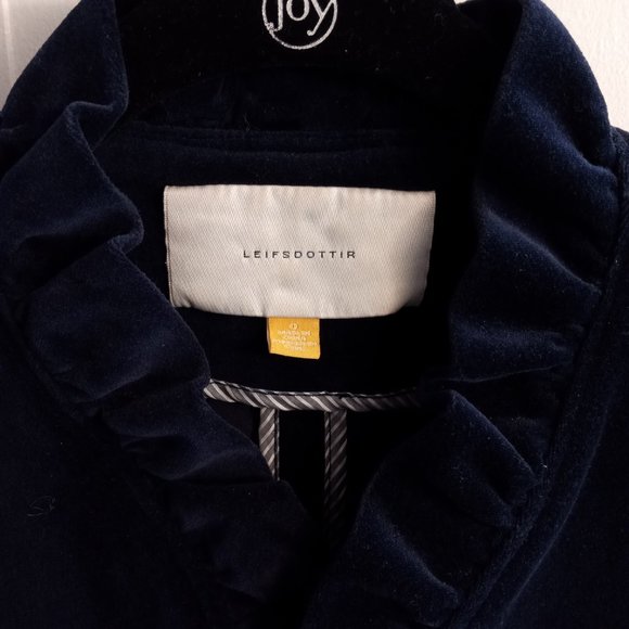 Anthropologie leifsdottir velvet blazer size 0 - Picture 5 of 6